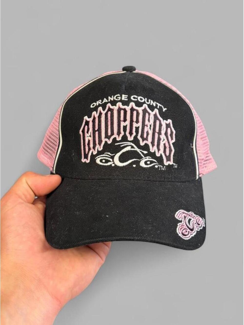 Y2K Pink Orange County Choppers Hat